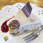 栗のモンブラン風ショートケーキ